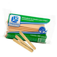 Imagem do produto ABAIXADOR DE LINGUA THEOTO COM 100 UNIDADES