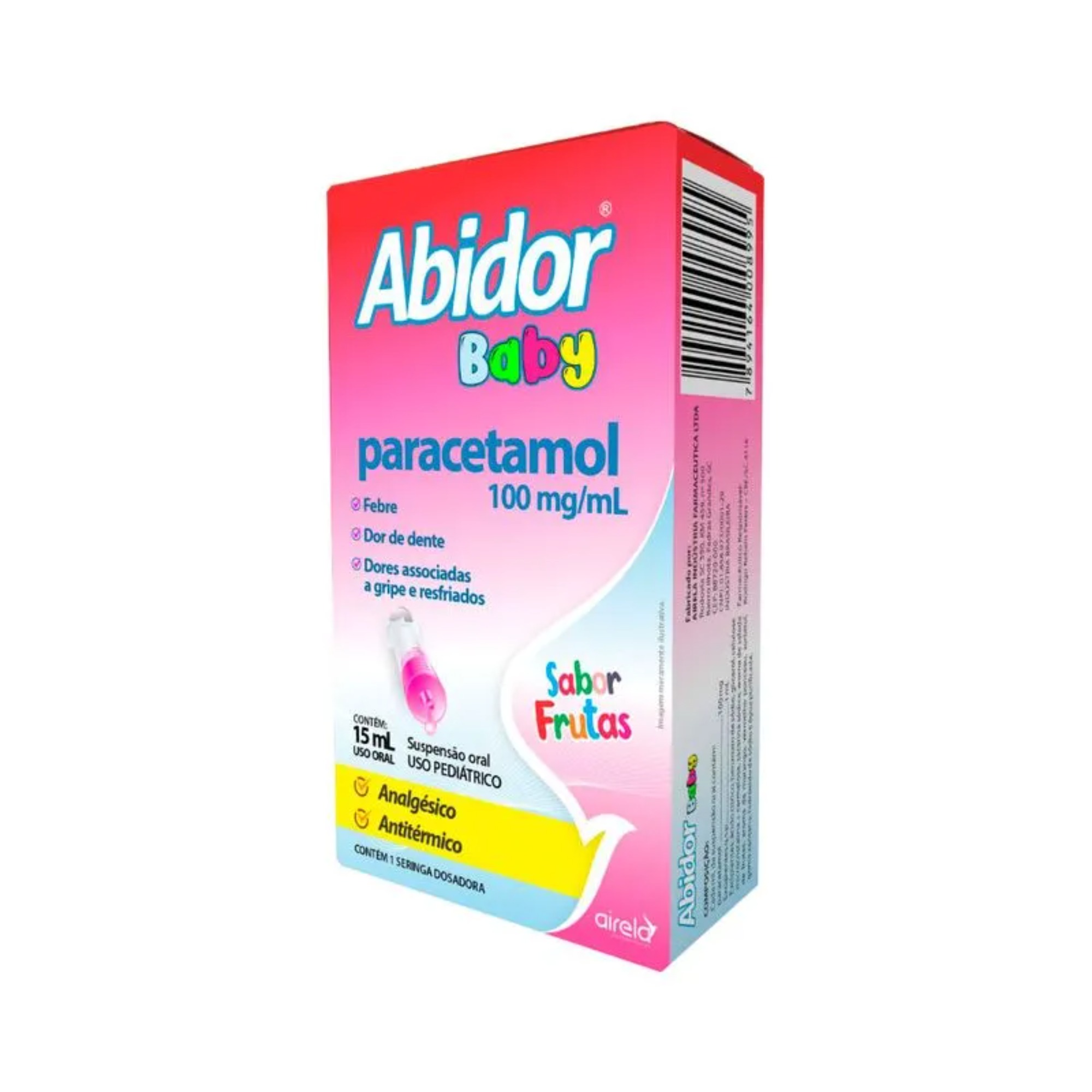 Imagem do produto ABIDOR BABY (PARACETAMOL) 15ML AIRELA