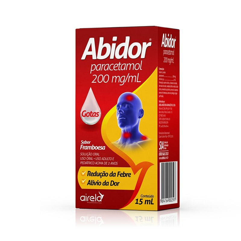 Imagem do produto ABIDOR (PARACETAMOL) 500MG AIRELA COM 10 COMPRIMIDOS
