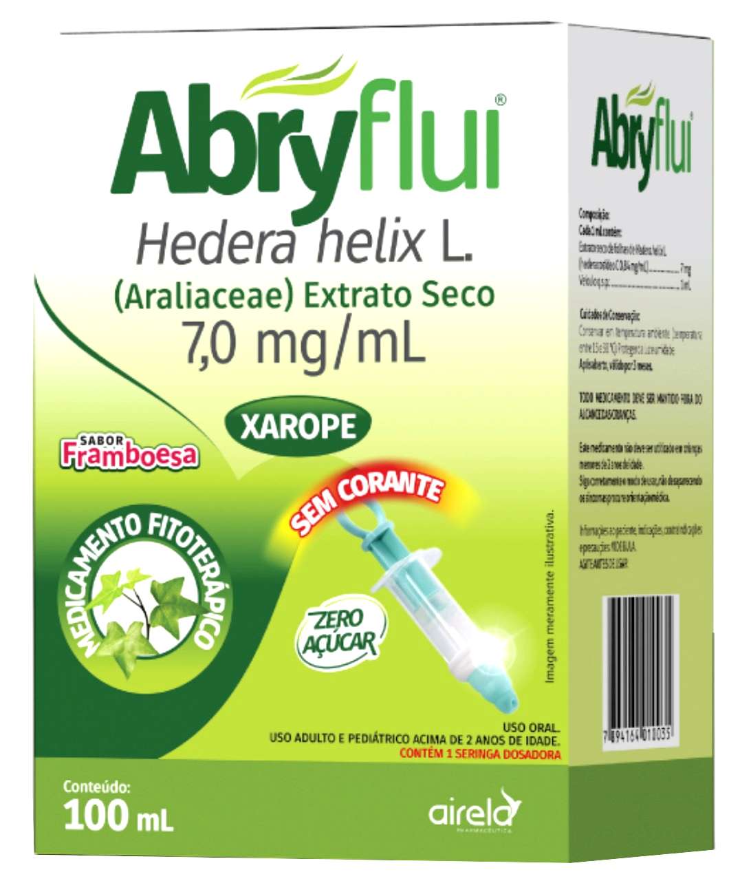 Imagem principal de ABRYFLUI 7MG 100ML XAROPE FRAMBOESA COM SERINGA AIRELA