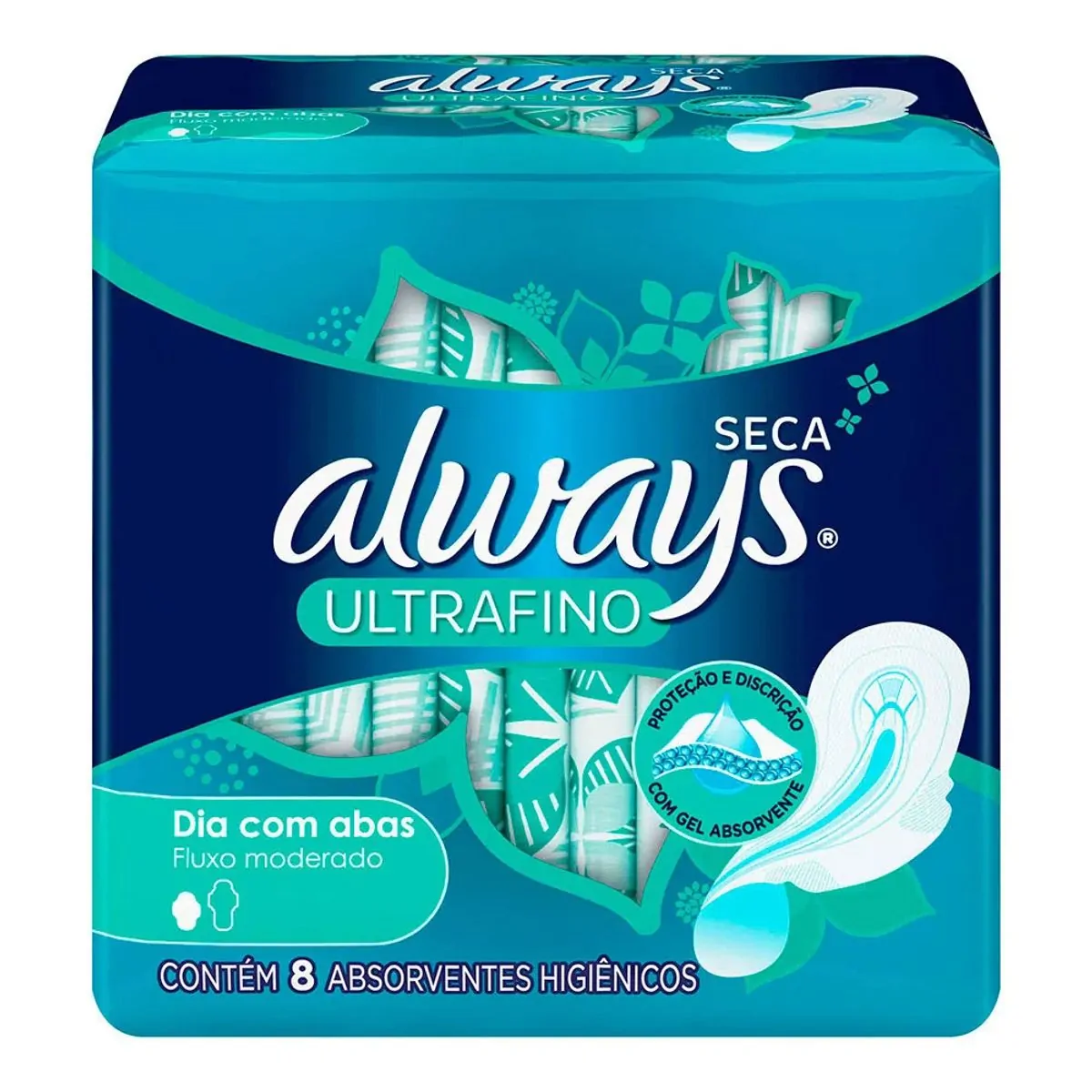 Imagem do produto ABSORVENTE ALWAYS PROTECAO TOTAL ULTRA COM ABAS COM 8 UNIDADES