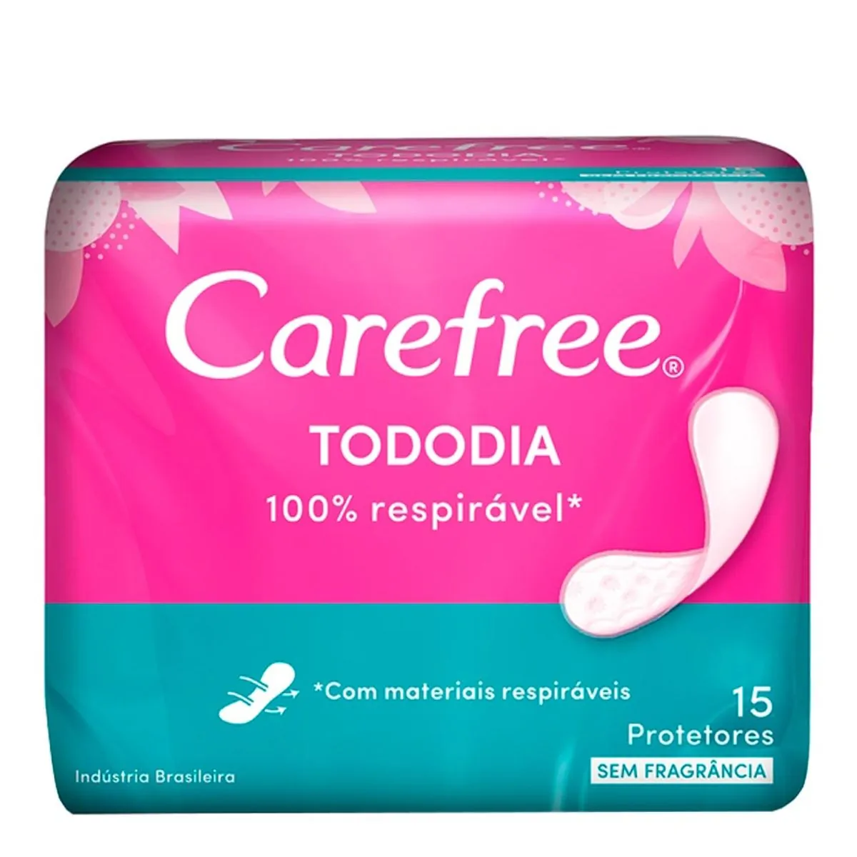 Imagem do produto ABSORVENTE CAREFREE TODO DIA COM 15 UNIDADES