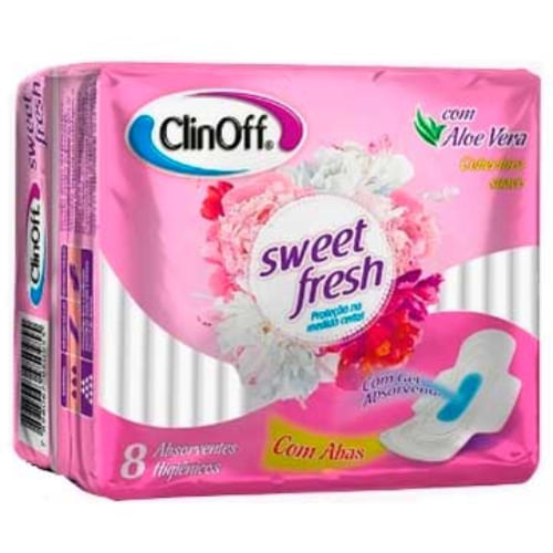 Imagem do produto ABSORVENTE CLIN-OFF NOTURNO COM ABAS COM 32 UNIDADES