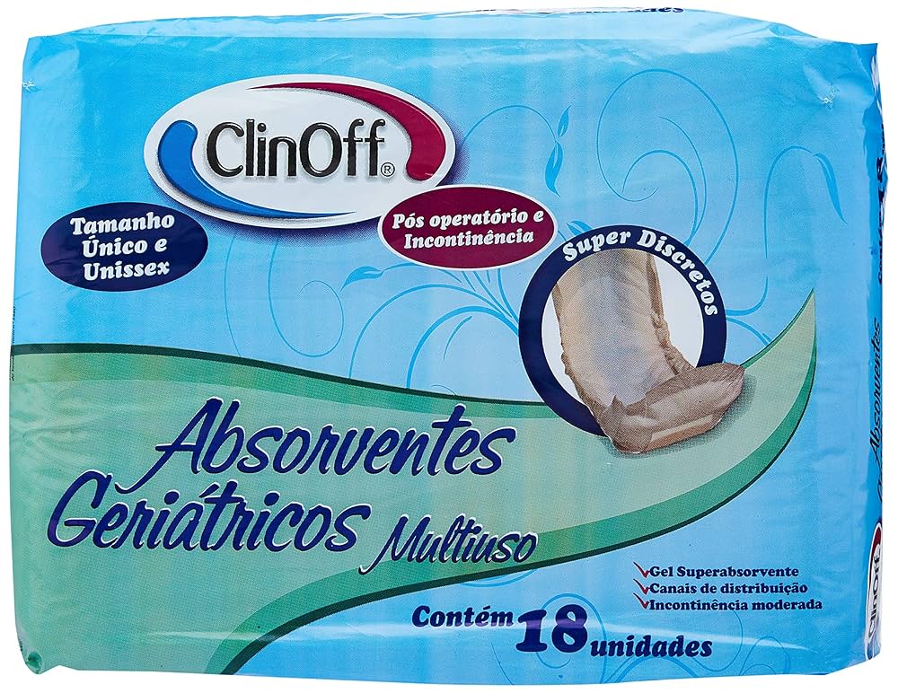 Imagem do produto ABSORVENTE GERIATRICO POS PARTO CLIN-OFF COM 18 UNIDADES