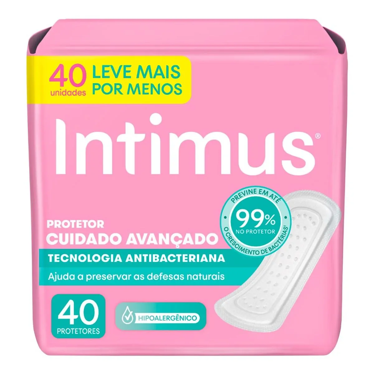 Imagem do produto ABSORVENTE INTIMUS DAYS SEM ABAS COM 40 UNIDADES