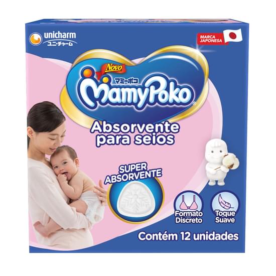 Imagem do produto ABSORVENTE PARA SEIOS MAMYPOKO COM 12 UNIDADES