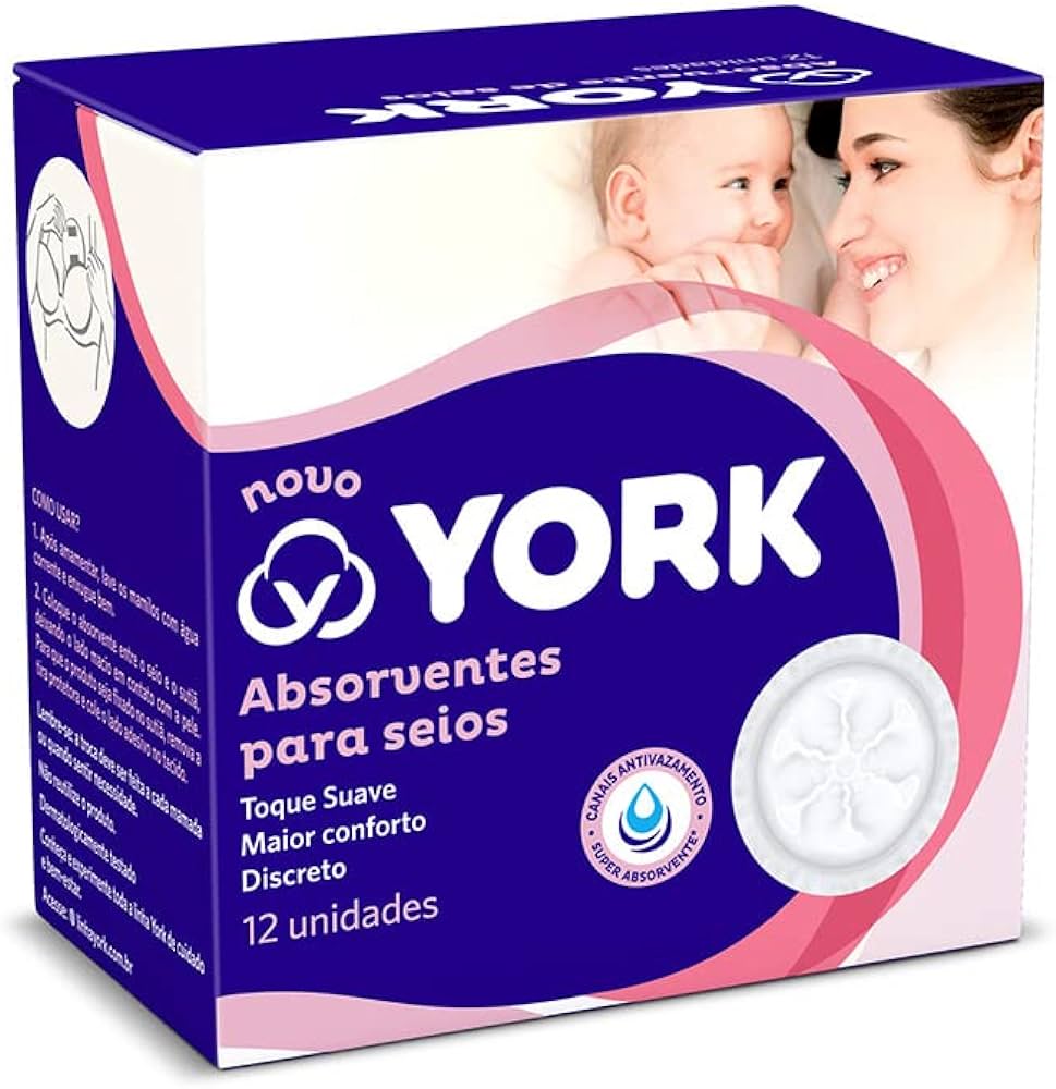 Imagem do produto ABSORVENTE PARA SEIOS YORK COM 12 UNIDADES