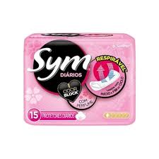 Imagem do produto ABSORVENTE PROTETOR DIARIO SYM COM PERFUME COM 15 UNIDADES
