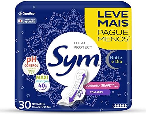 Imagem do produto ABSORVENTE PROTETOR DIARIO SYM SEM FRAGRANCIA COM 15 UNIDADES