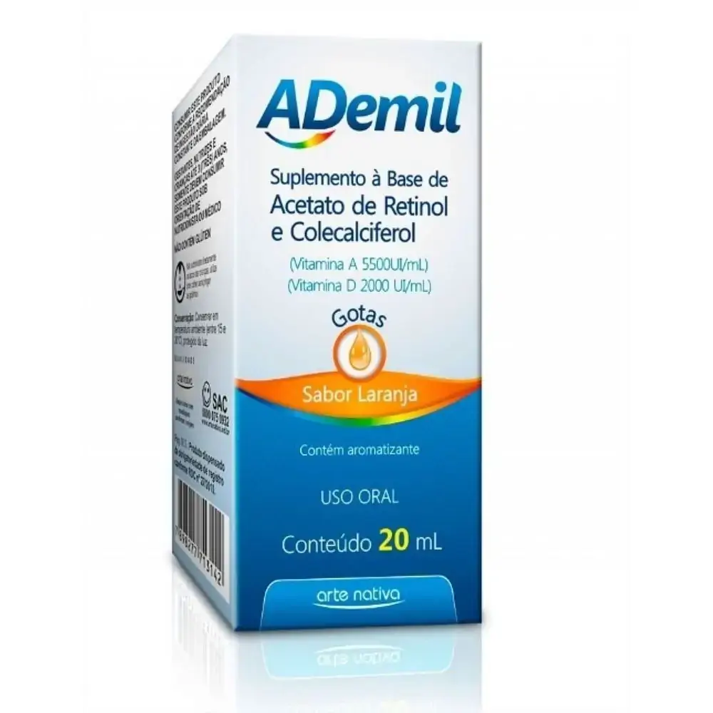 Imagem do produto ADEMIL (VITAMINA A+D) GOTAS 20ML ARTE NATIVA