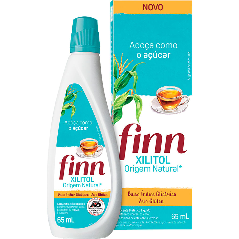Imagem do produto ADOCANTE FINN XILITOL LIQUIDO 65ML