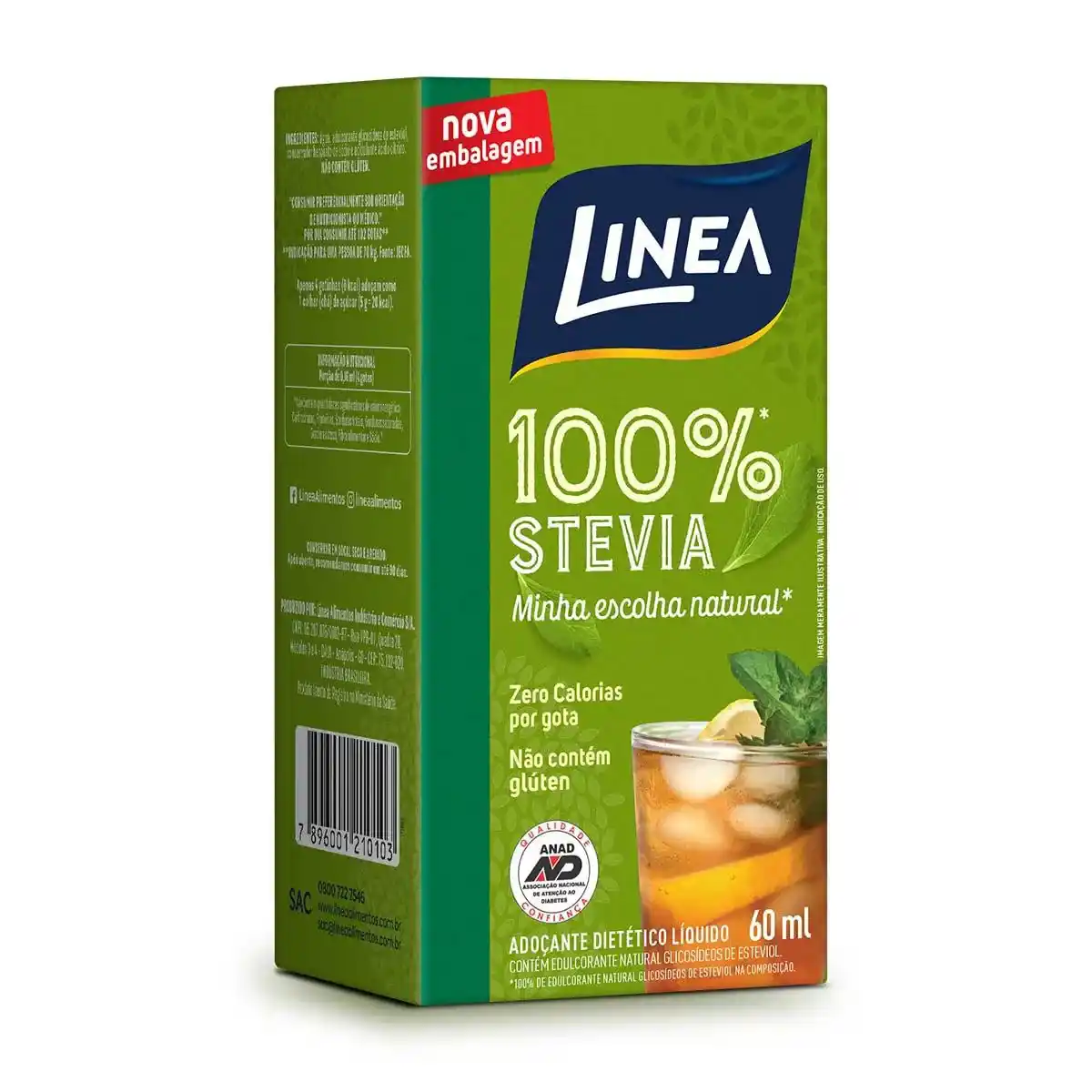 Imagem do produto ADOCANTE LINEA STEVIA LIQUIDO 60ML