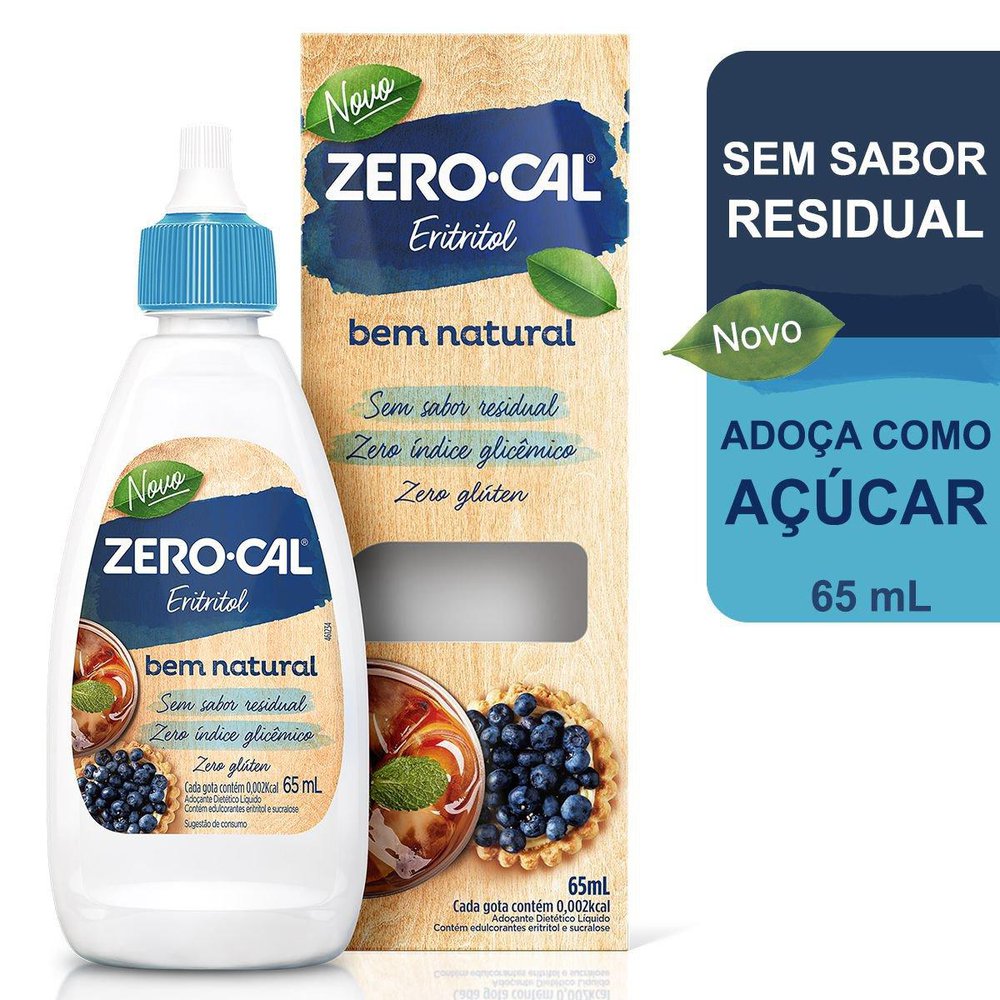 Imagem do produto ADOCANTE ZERO-CAL ERITRITOL LIQUIDO 65ML