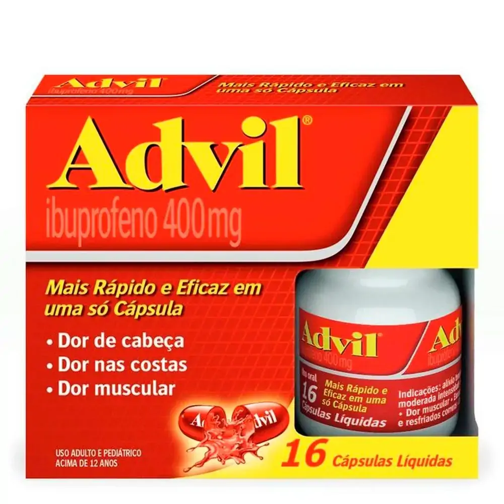 Imagem do produto ADVIL 400MG COM 16 CAPSULAS HALEON