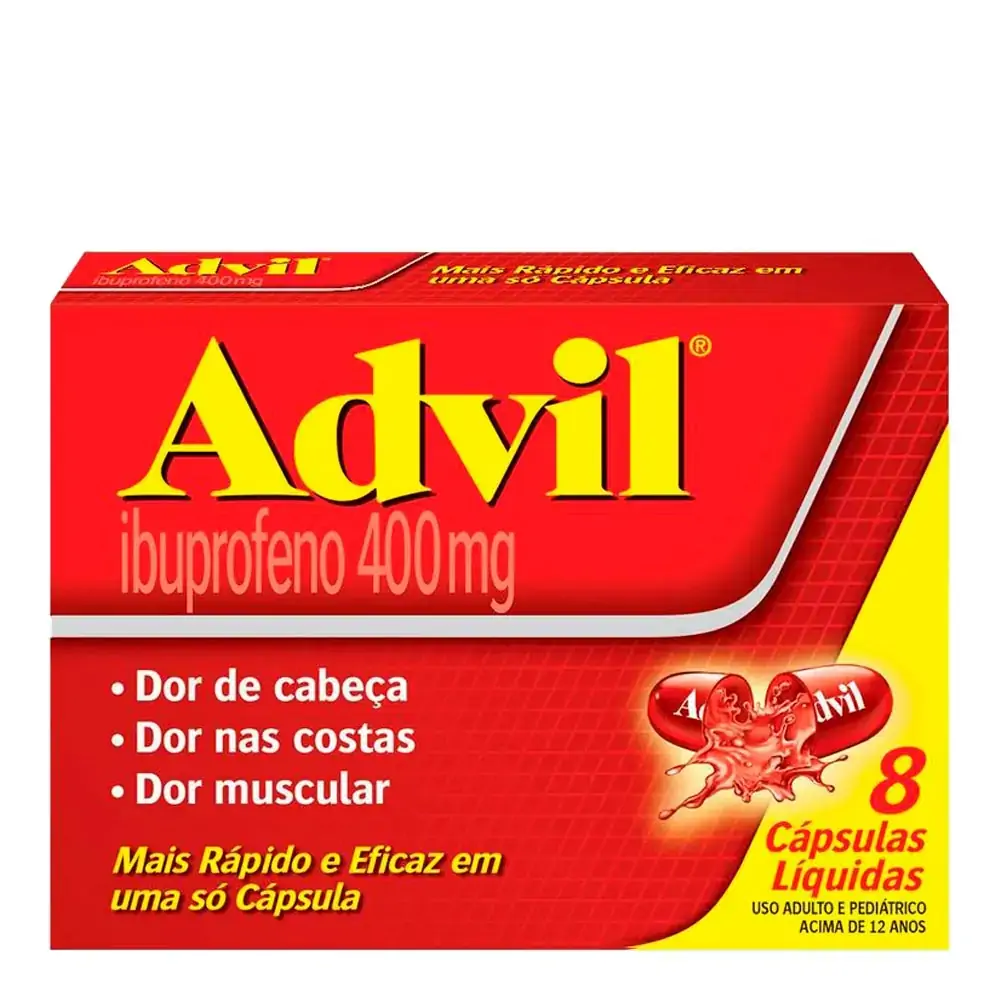 Imagem do produto ADVIL 400MG COM 8 CAPSULAS HALEON