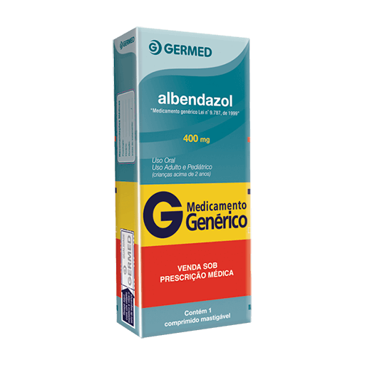 Imagem do produto ALBENDAZOL 400MG COM 1 COMPRIMIDO GERMED