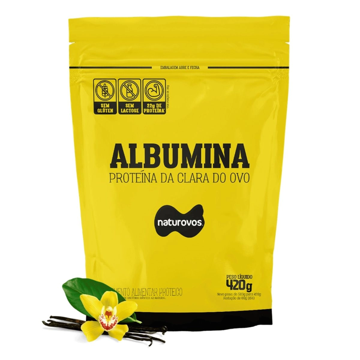 Imagem do produto ALBUMINA NATUROVOS BAUNILHA 420G