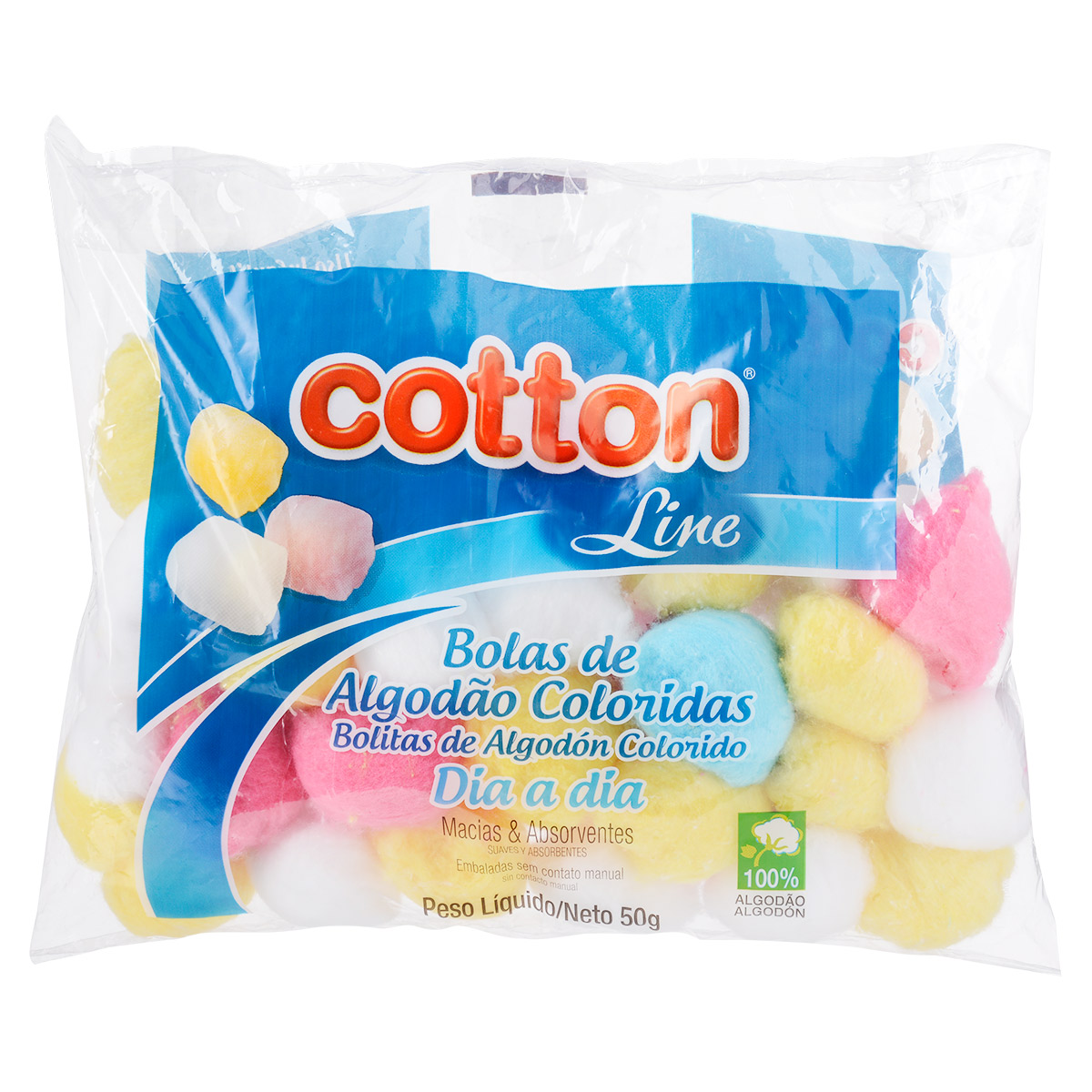 Imagem do produto ALGODAO DIA A DIA BOLA COLORIDA 50G COTTONBABY