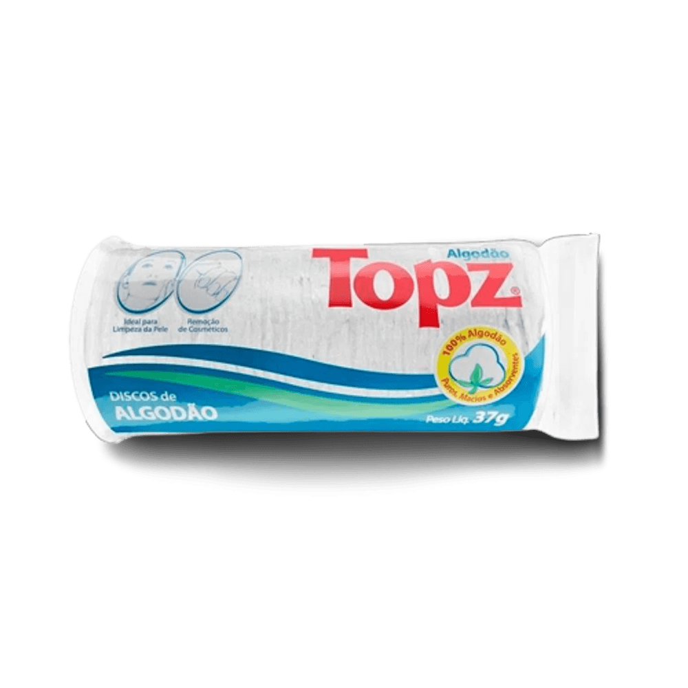 Imagem do produto ALGODAO EM DISCO TOPZ COM 50 UNIDADES