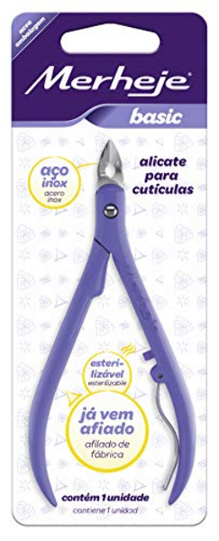 Imagem do produto ALICATE DE CUTICULA MERHEJE LILAS