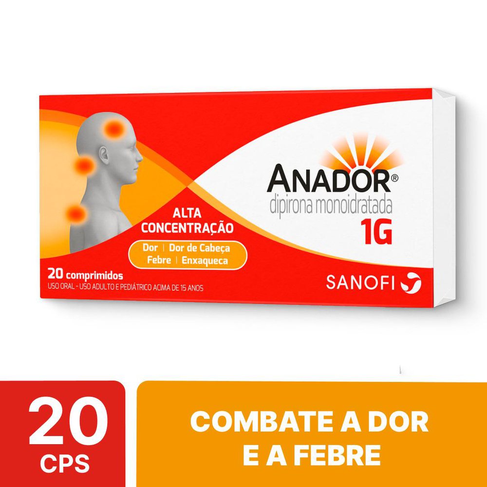Imagem do produto ANADOR 1G COM 20 COMPRIMIDOS SANOFI