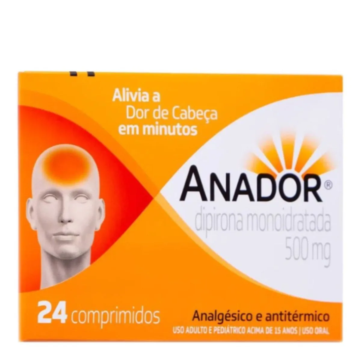 Imagem do produto ANADOR 500MG COM 24 COMPRIMIDOS SANOFI