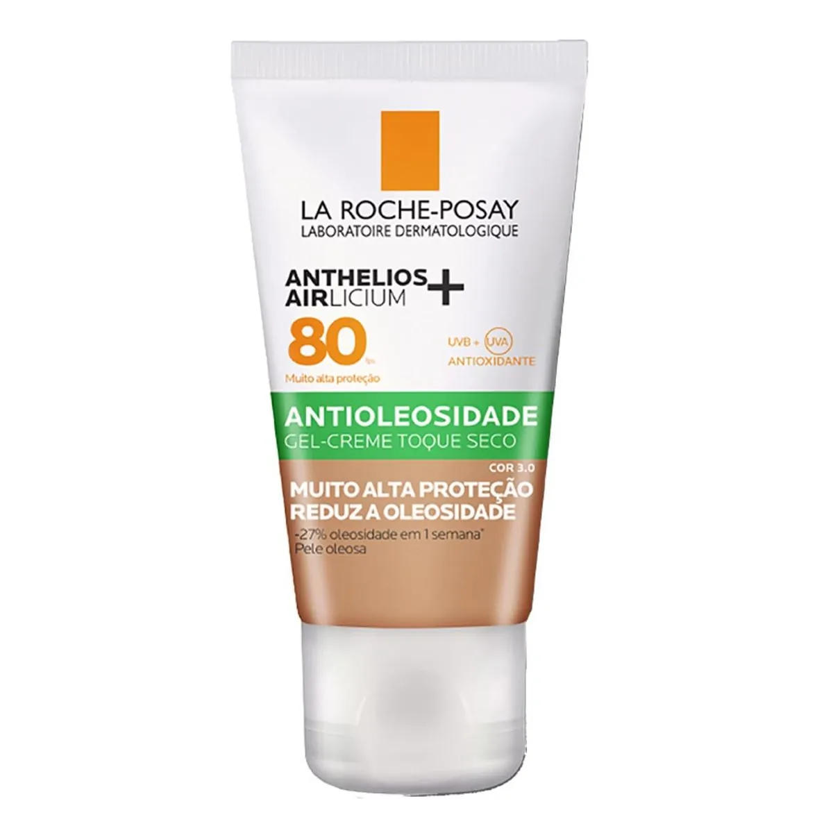 Imagem do produto ANTHELIOS AIRLICIUM+ FPS 80 ANTI-OLEOSIDADE COM COR 3.0 40G LA ROCHE POSAY