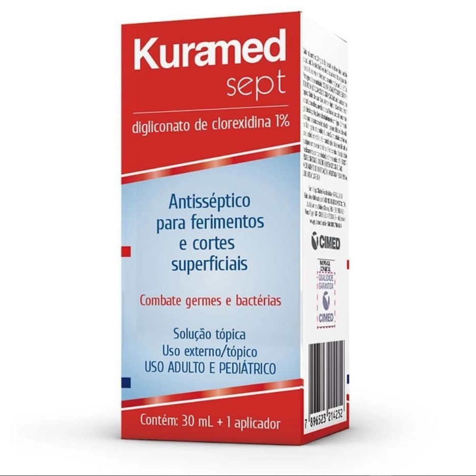 ANTISSEPTICO KURAMED SEPT SOLUCAO TOPICA 30ML