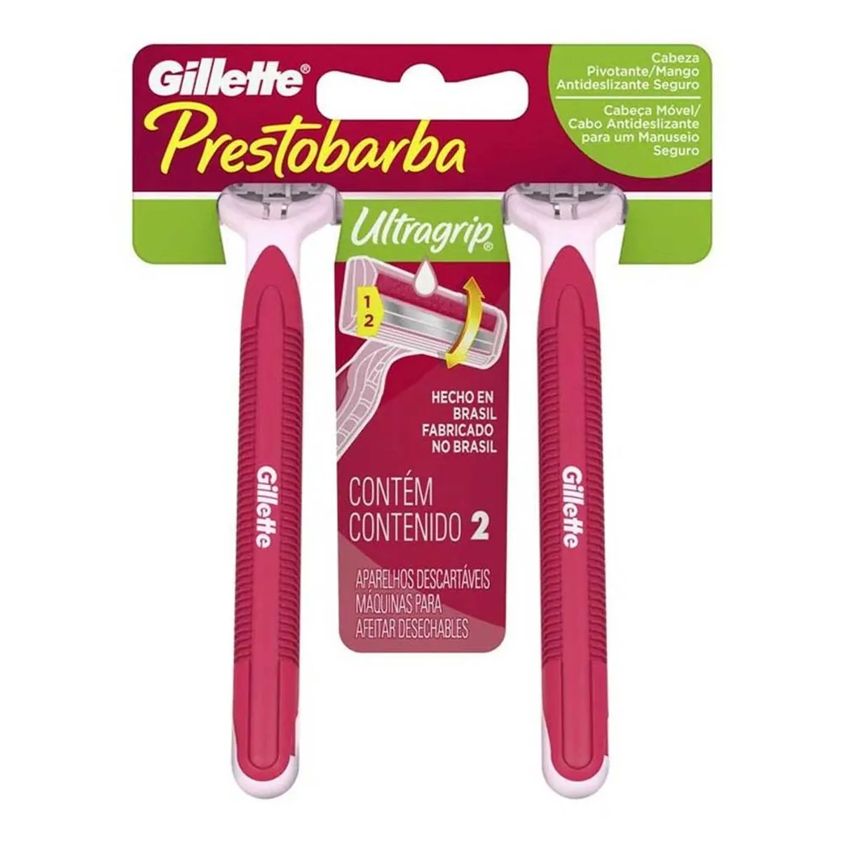 Imagem do produto APARELHO DE BARBEAR PRESTO 2 FEMININO CABECA MOVEL COM 2 UNIDADES