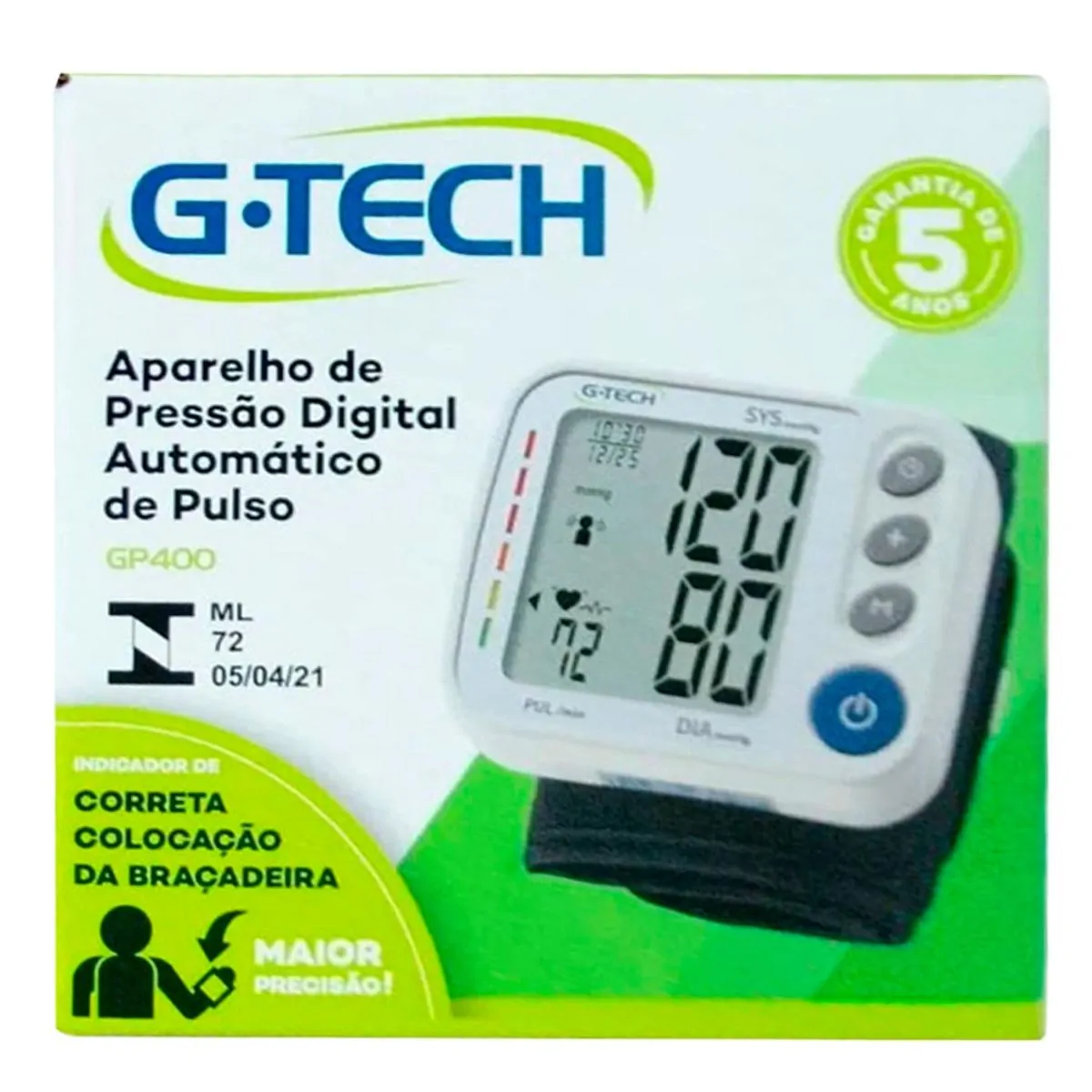 Imagem do produto APARELHO DE PRESSAO G-TECH DE PULSO