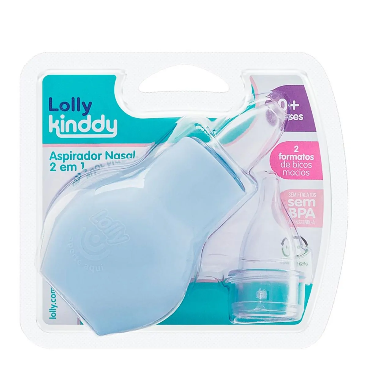 ASPIRADOR NASAL LOLLY 2 EM 1 AZUL