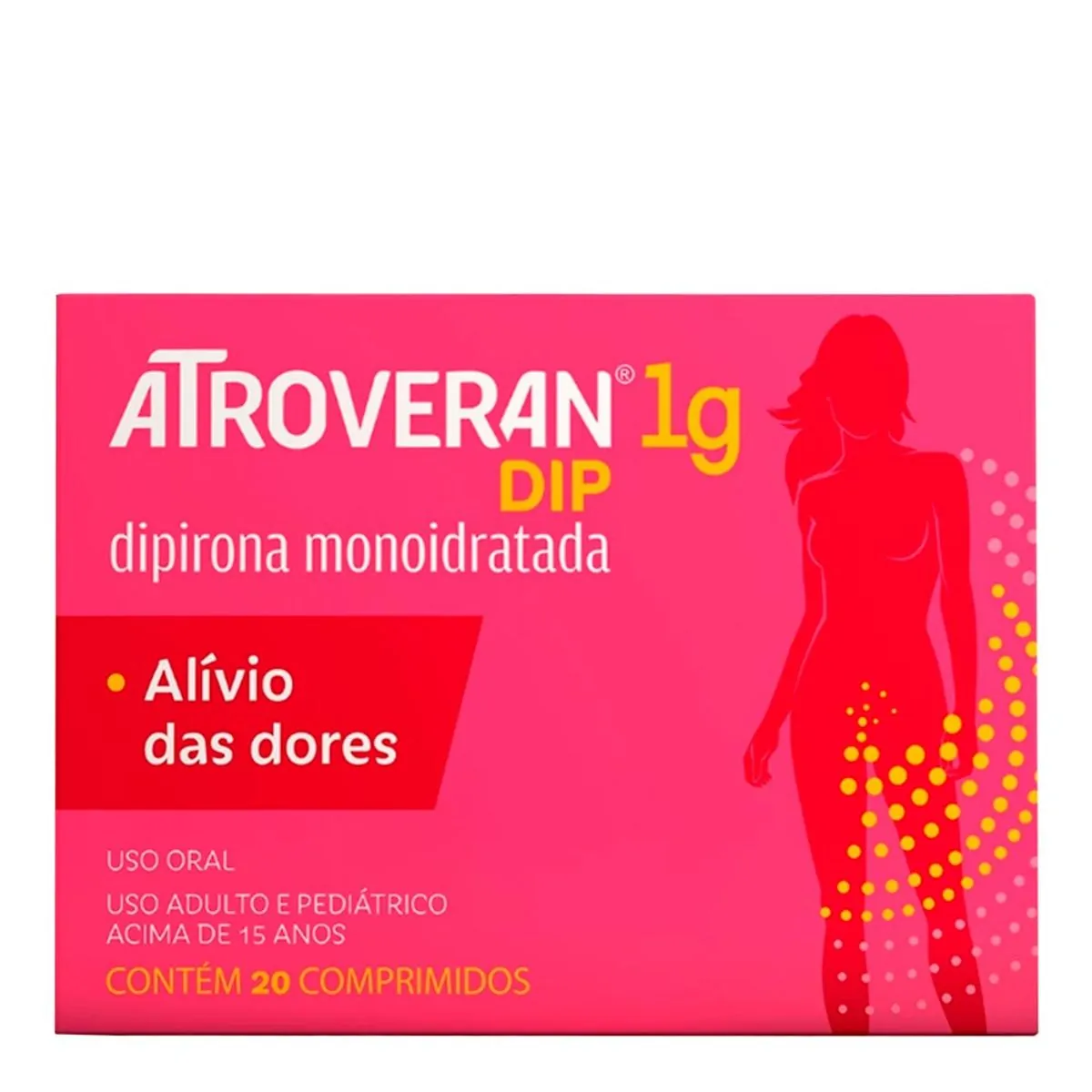 Imagem do produto ATROVERAN DIP 1G COM 20 COMPRIMIDOS COSMED