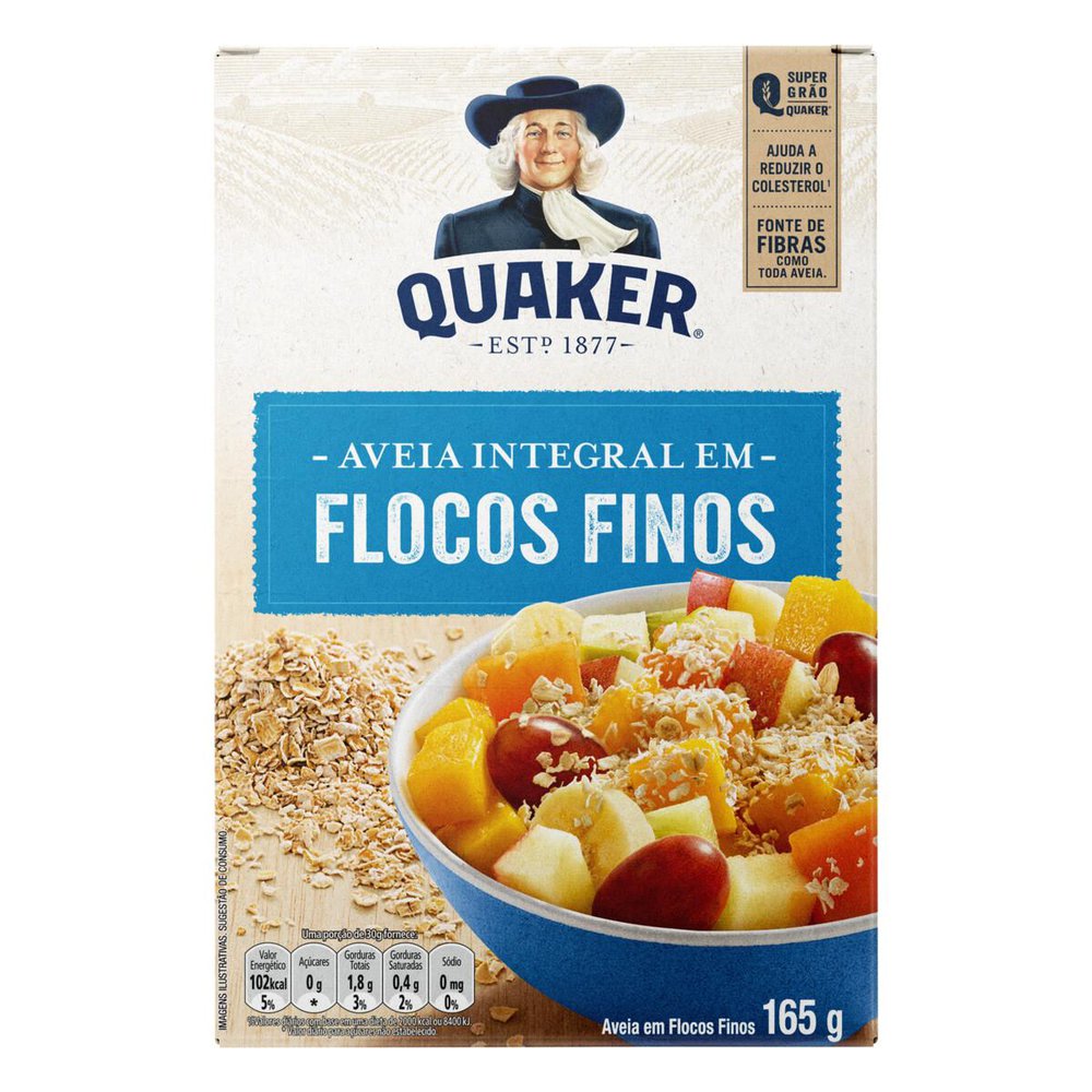Imagem do produto AVEIA EM FLOCOS FINOS QUAKER 165G