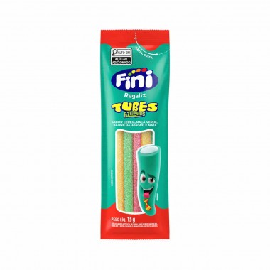 Imagem do produto BALA FINI TUBES TRES CORES AZEDINHO 15G