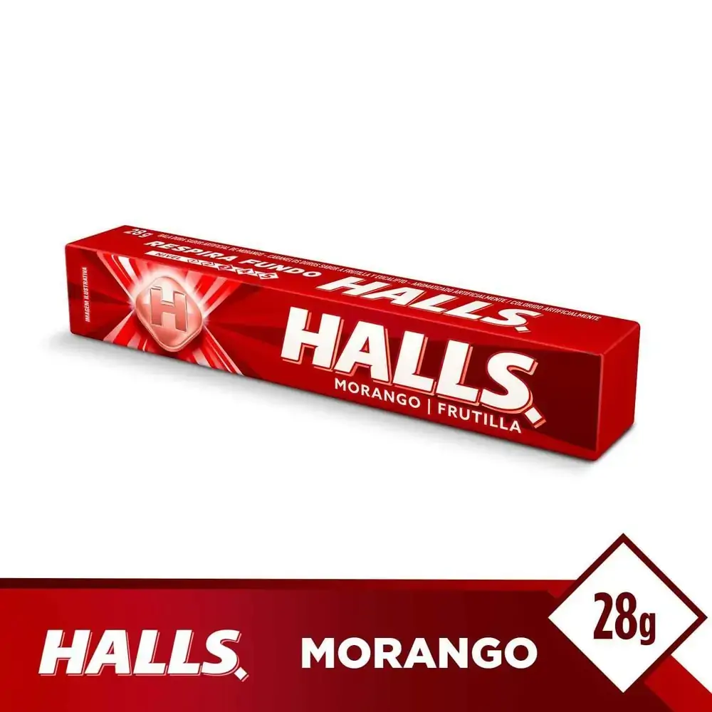 BALA HALLS MORANGO 28G