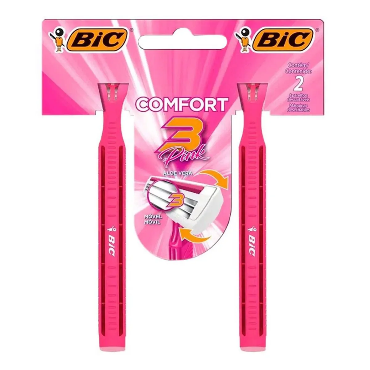 Imagem do produto BARBEADOR BIC COMFORT COM 2 UNIDADES