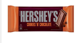 Imagem do produto BARRA DE CHOCOLATE HERSHEYS COOKIES N CHOCOLATE 77G