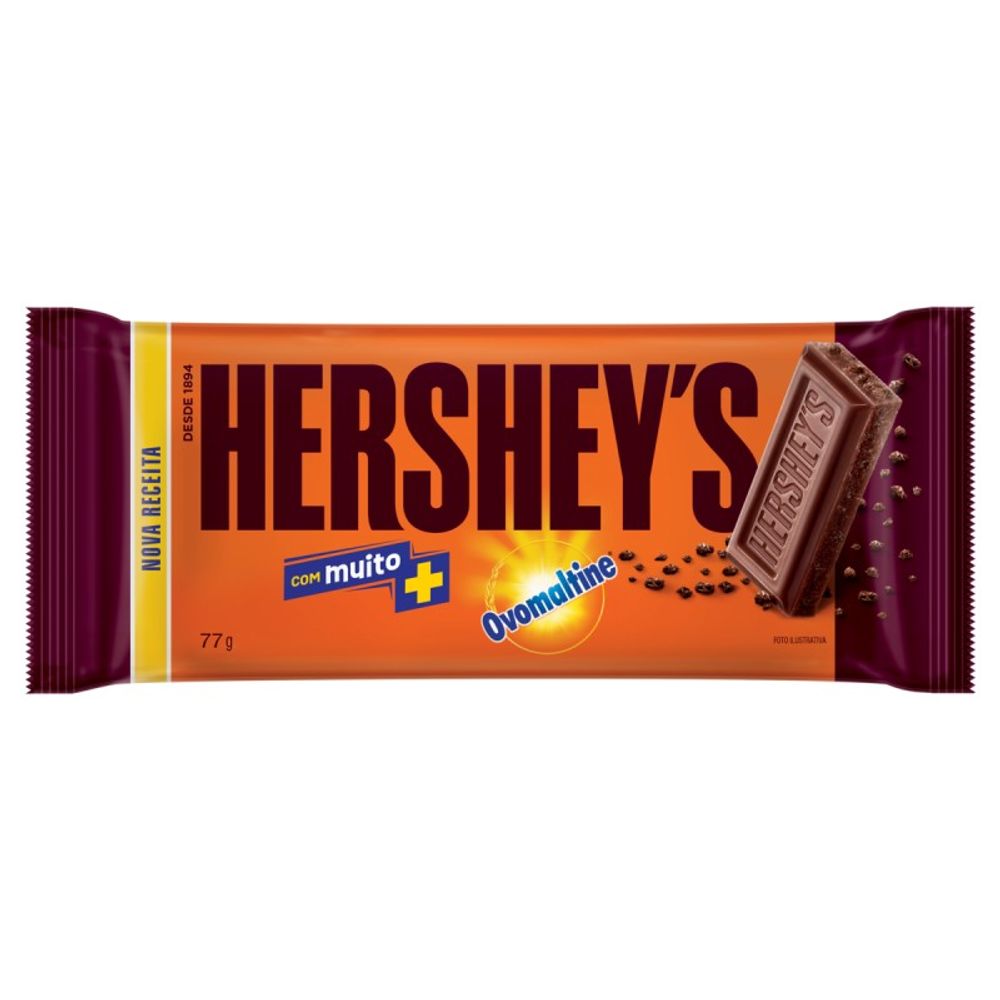Thumbnail de BARRA DE CHOCOLATE HERSHEYS OVOMALTINE 77G