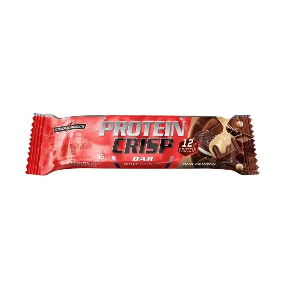 Imagem do produto BARRA DE PROTEINA INTEGRALMEDICA PROTEIN CRISP SABOR DUO CRUNCH 45G