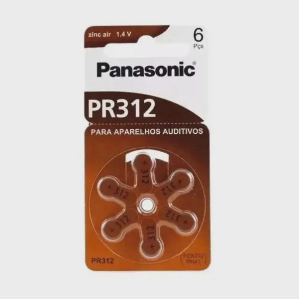Imagem do produto BATERIA ZINCO PARA APARELHO AUDITIVO 312 PANASONIC