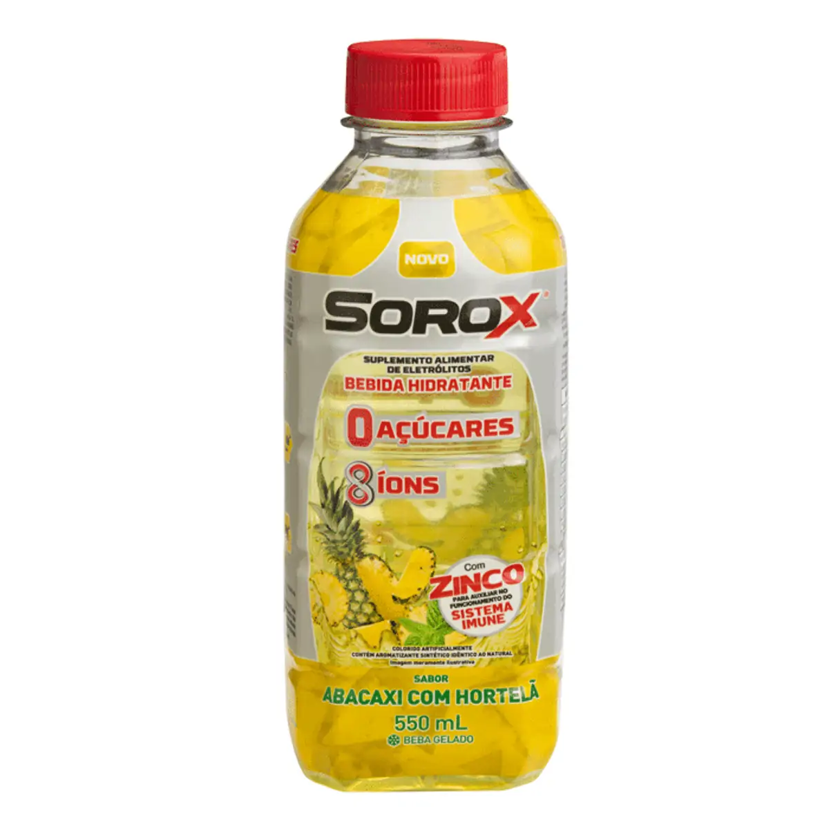 Imagem do produto BEBIDA ISOTONICA SOROX SABOR ABACAXI COM HORTELA 550ML