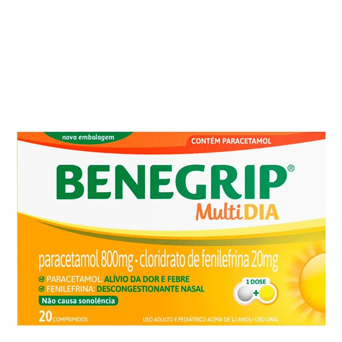 Thumbnail de BENEGRIP MULTI DIA COM 20 COMPRIMIDOS COSMED