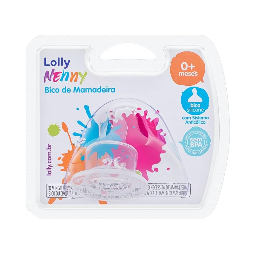 Imagem do produto BICO DE MAMADEIRA LOLLY SILICONE ORTODONTICO TAMANHO 1