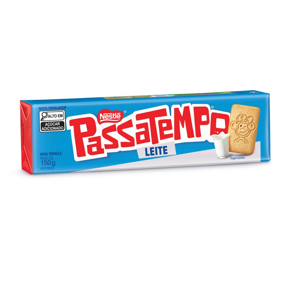 BISCOITO PASSATEMPO LEITE 150G