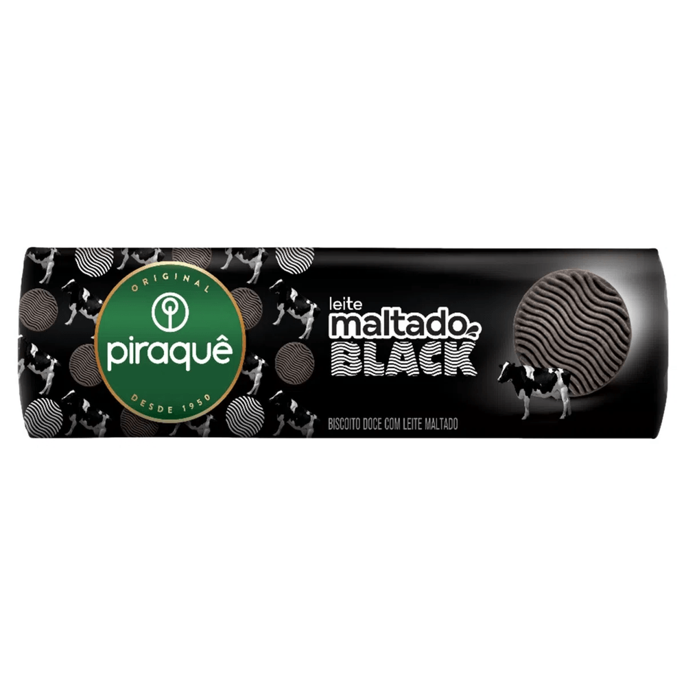 Imagem do produto BISCOITO PIRAQUE LEITE MALTADO BLACK 132G