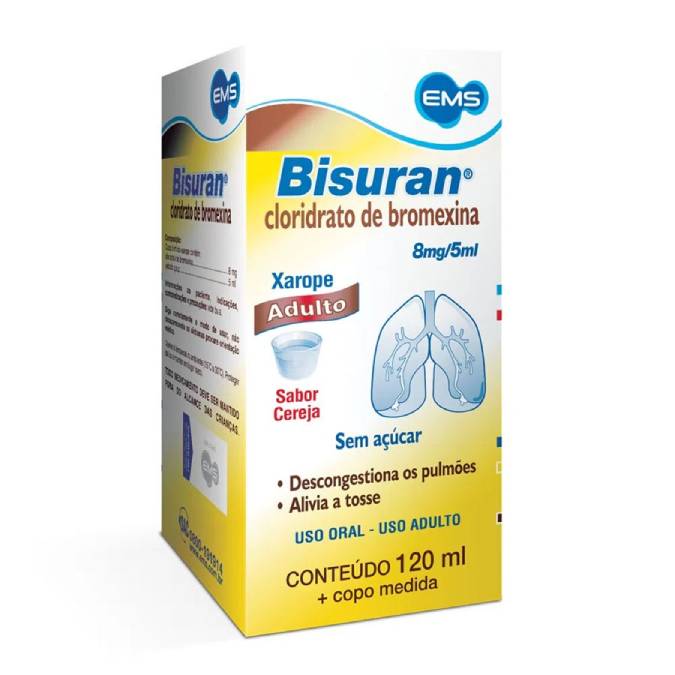 Imagem do produto BISURAN ADULTO 8MG/5ML XAROPE 120ML EMS