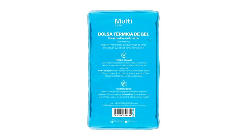 Imagem do produto BOLSA TERMICA DE GEL TAMANHO M MULTILASER