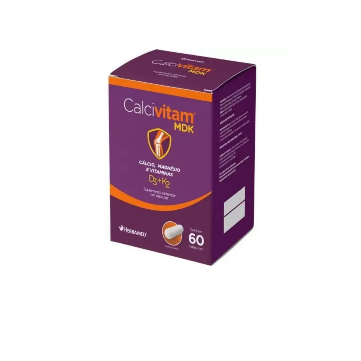 Thumbnail de CALCIO + VITAMINAS (CALCIVITAM MDK) COM 60 CAPSULAS HERBAMED