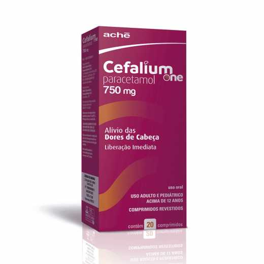 CEFALIUM ONE 750MG COM 20 COMPRIMIDOS ACHE