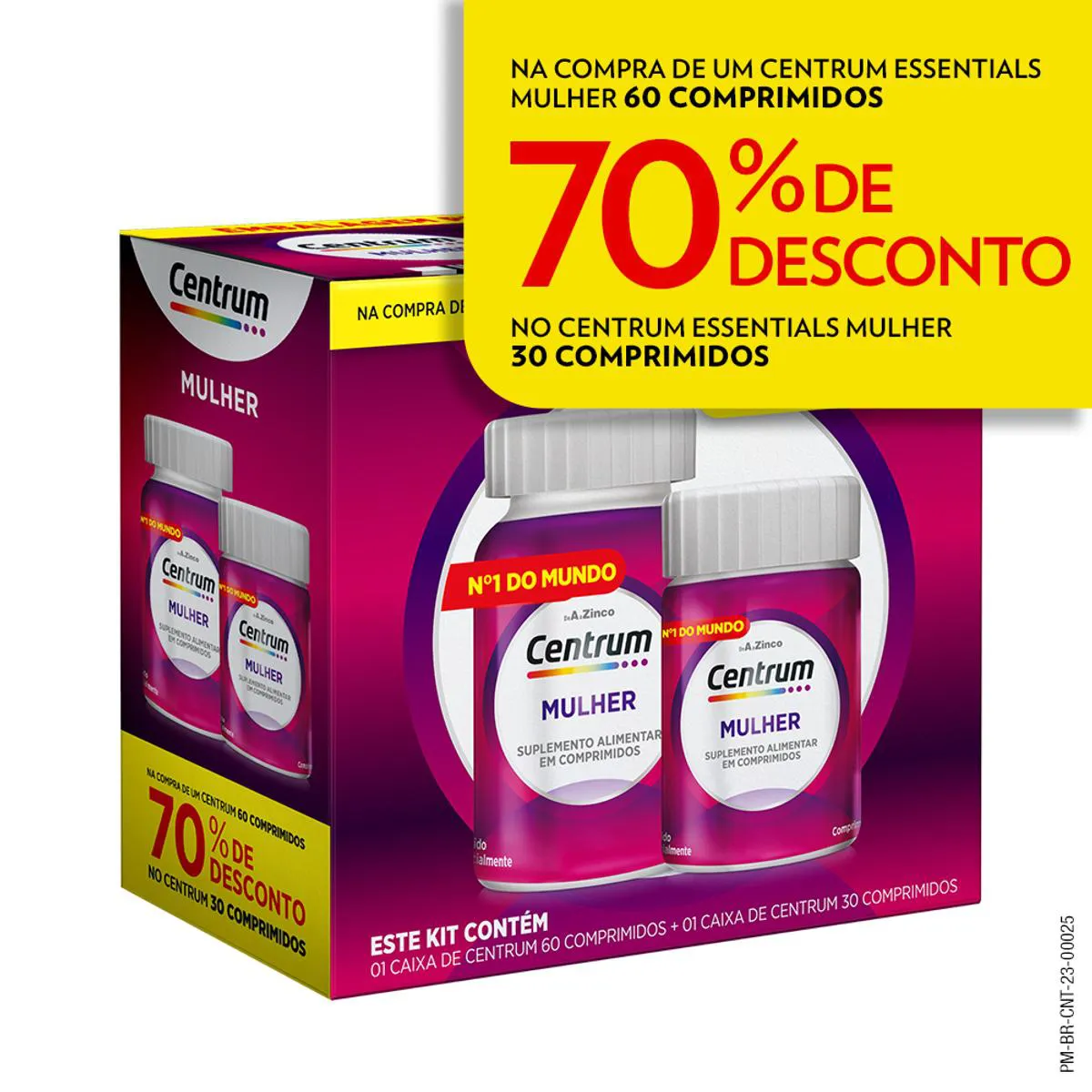 Thumbnail de CENTRUM MULHER KIT COM 60+30 COMPRIMIDOS